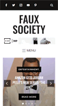 Mobile Screenshot of fauxsociety.com