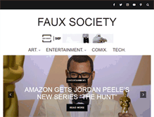 Tablet Screenshot of fauxsociety.com